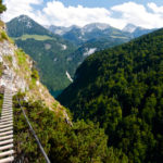 Der Grünsteig Klettersteig am Fuß des Watzmann