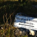 Der Abzweig zum Brendelsteig © Gipfelfieber.com