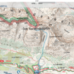 Kompass-Karte mit falsch eingezeichnetem Steig © Kompass