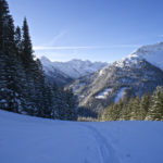 Aufstiegsspur im frischen Schnee © Gipfelfieber.com