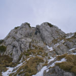 Die zu erkletternde Felsrinne am Buchstein © Gipfelfieber.com