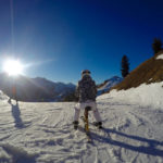 Erster Versuch auf dem Snowbike © Gipfelfieber