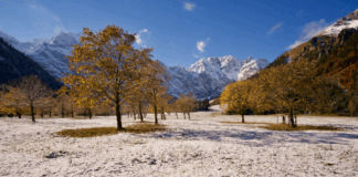 Wandern in der Eng: Wenn der Winter den Herbst küsst © Gipfelfieber