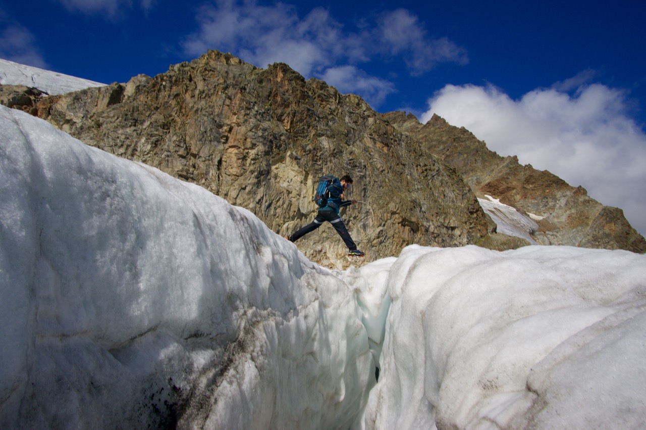 Gletscherspaltenhüpfen © Gipfelfieber