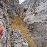 Abstieg über den "alten Weg" mit Kletterei durch die Rinne © Gipfelfieber