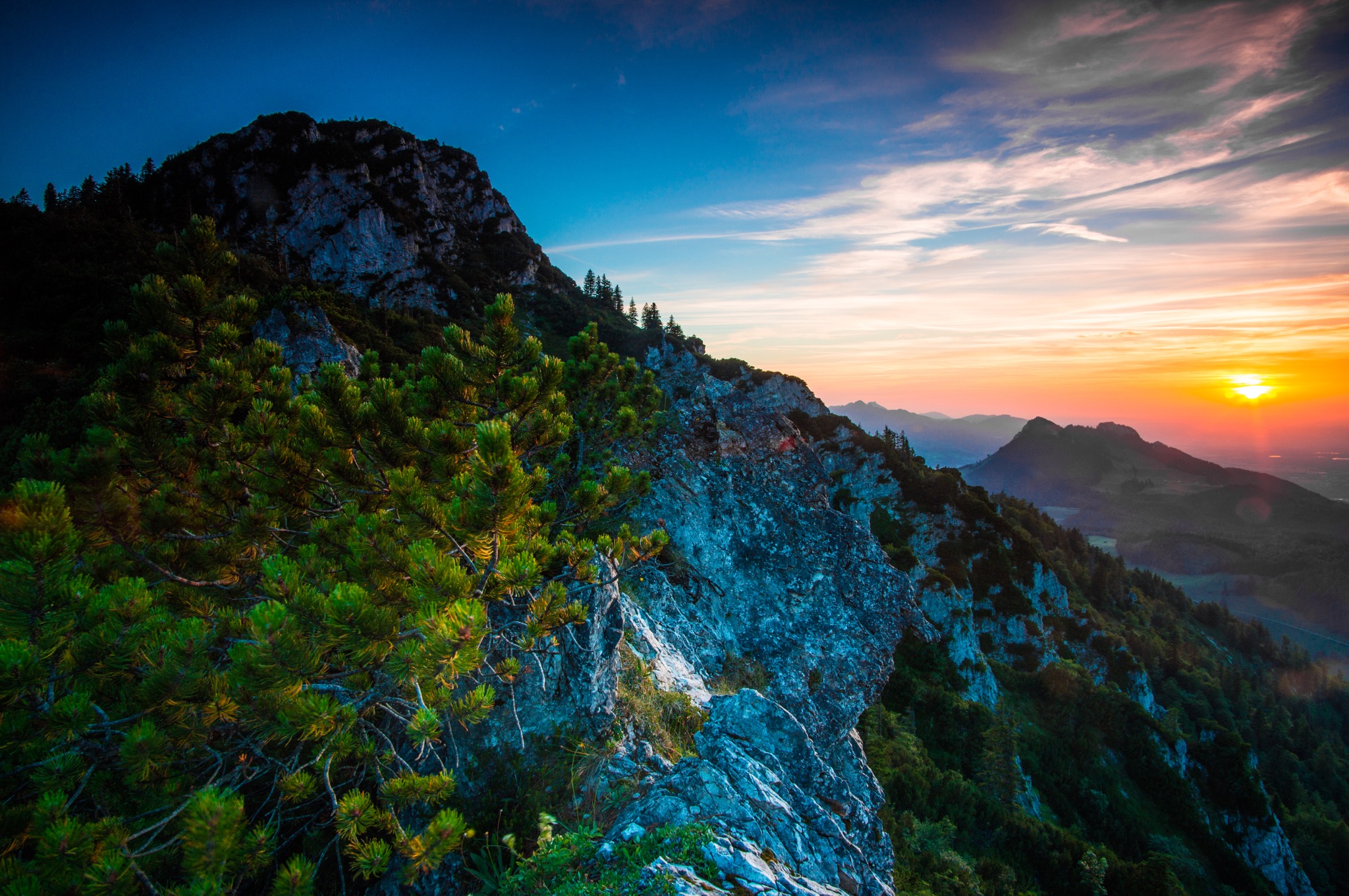 Spitzstein Nordseite beim Sonnenuntergang © Gipfelfieber