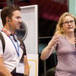 Eine Vertreterin von Schoeller berichtet über ihre Arbeit © Gipfelfieber