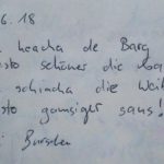 Fundstück im Gipfelbuch © Gipfelfieber