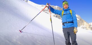 Auf die Skitour, fertig, los- Hangneigung messen © Gipfelfieber