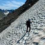 Querung eines Altschneefelds im Allgäu © Gipfelfieber.com