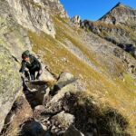 Kurzer Aufschwung mit Stahlseilen gesichert © Gipfelfieber