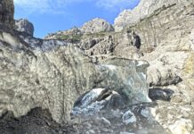 Einfache Wanderung vom Königssee zur ehemaligen Eiskapelle Ein letzter Bogen der Eiskapelle; Foto: © Nationalpark Berchtesgaden