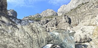 Ein letzter Bogen der Eiskapelle; Foto: © Nationalpark Berchtesgaden