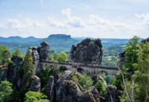 7 Sehenswürdigkeiten in der Böhmischen und Sächsischen Schweiz Basteibrücke im Elbsandsteingebirge @ Gipfelfieber